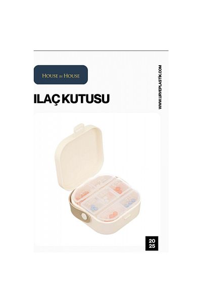 Piev Weekly Medicine Box with Compartments and Lid