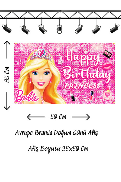 snowparty bArBie Temalı Doğum Günü Afişi