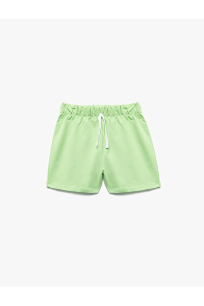 Koton Pamuklu Basic Çok Renkli Beli Lastikli 2'li Şort Seti