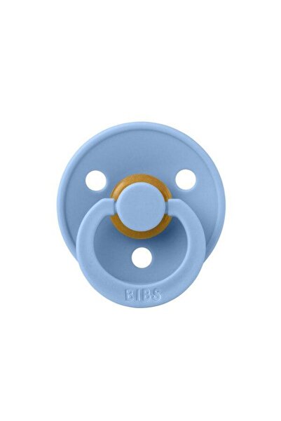 Bibs Suzeta Colour Latex, Tetina Rotunda, 0 Luni +, Sky Blue