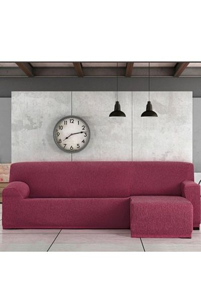 eysa Elastic Cover for Right Corner Sofa, Short Arm, Troya, C/8 Bordo