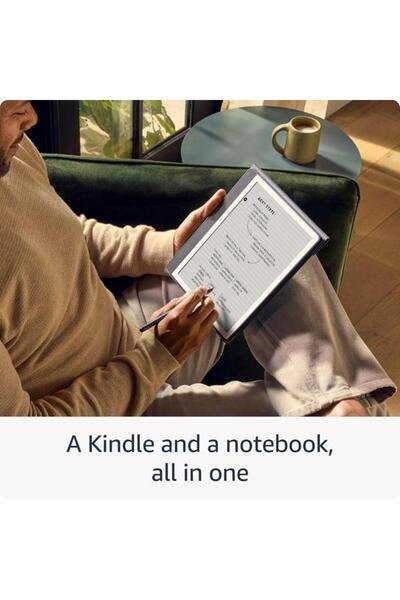 Amazon Kindle Scribe 2024, ecran tactil premium cu 32 GB, 10.2", fără strălucire, 300 ppi, Wi-Fi, USB-C (gri)