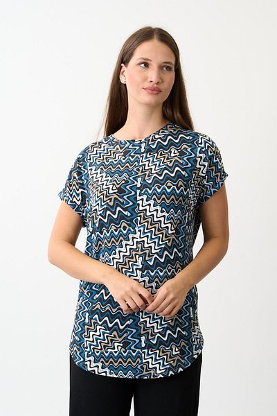 ALEXANDERGARDI Patterned Blouse with Side Slits