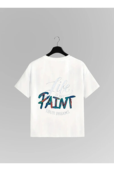 haha Unisex Life Is Art Paint Your Dreams Printed T-Shirt