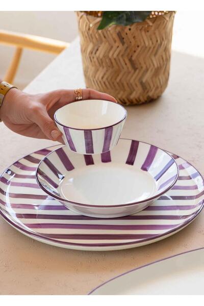 The Mia Joy Sauce Bowl Snack Bowl Set of 6 Purple 10 cm