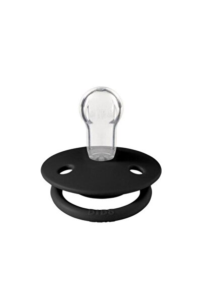 Bibs Suzeta De Lux Silicon, tetina rotunda, marime universala 0-3 ani, (Negru)