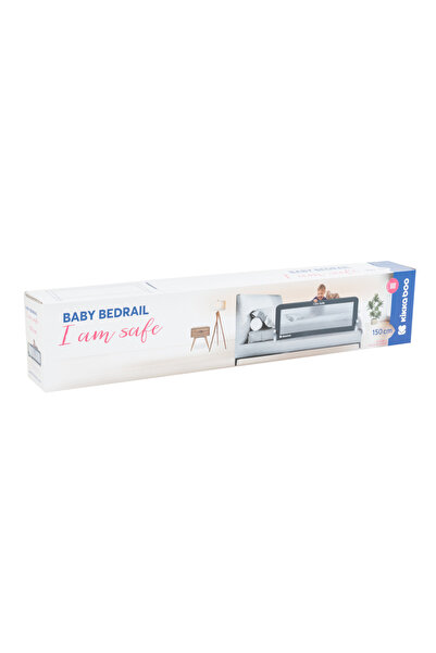Kikka Boo KikkaBoo I am Safe Children's Bed Guardrail Beige 150 cm, Stable Fixation, Foldable, Suitable