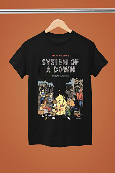 MAGORS TRIUC ROCK SYSTEM OF A DOWN BUMBAC CU MÂNECĂ SCURTĂ