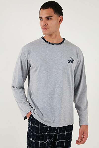 Buratti Бавовняний Regular Fit Велосипедний комір Екологічний піжамний комплект Чоловічий ПІЖАМНИЙ КОМПЛЕКТ 6574001