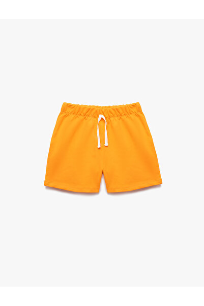 Koton Pamuklu Basic Çok Renkli Beli Lastikli 2'li Şort Seti