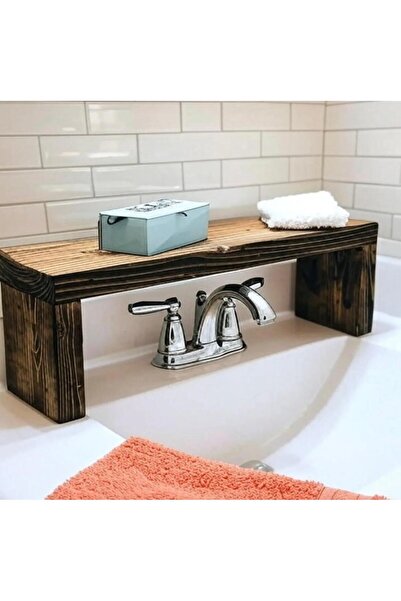 Home Ahşap Lavabo Üstü Düzenleme Rafı
