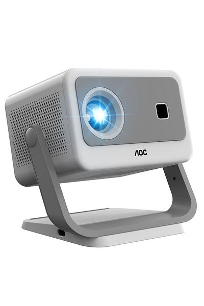 Aoc Portable Projector 4K Support, 12000 Luemn/Electric Focus/Projector with Wifi and Bluetooth