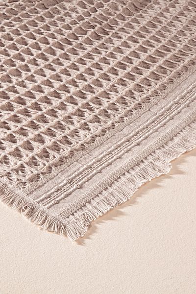 Penelope 100% Cotton Woven Bedspread 240X250 cm Powder - Belinda Series
