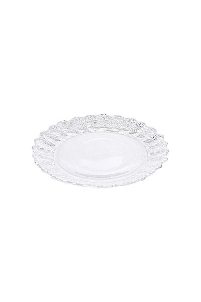 Shuer 8-inch Creative Household Glass Snowflake Plate