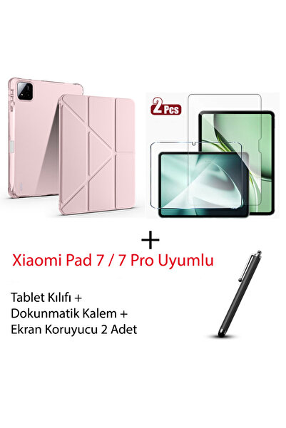 Yesnıce Xiaomi Pad 7 / 7 Pro Uyumlu Kalemlikli Kılıf Ekran Koruyucu (2 Adet) ...