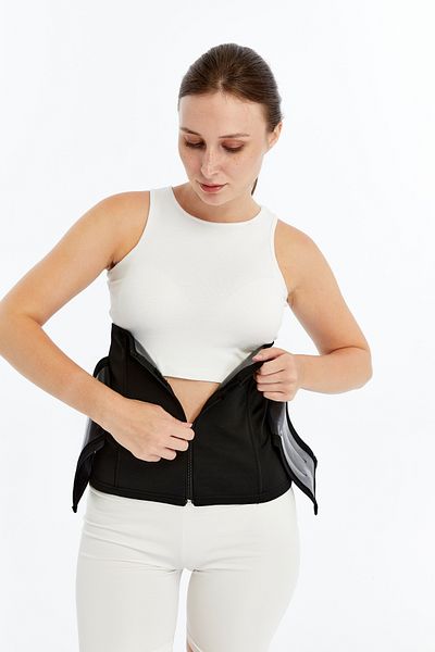 miresa Mi̇resauna Model Sauna Performance Effective Waist Belt Corset Black