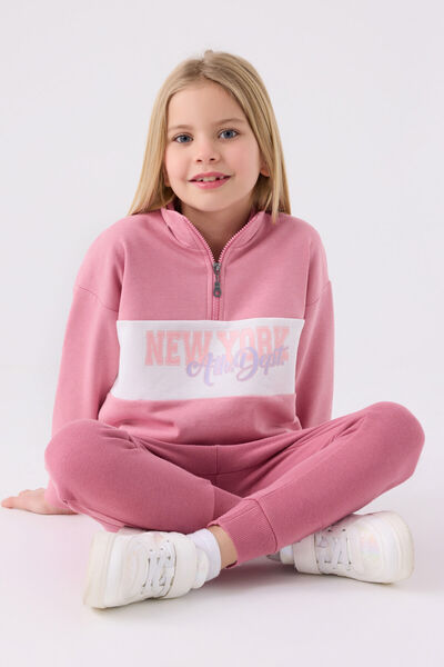 Rolypoly Girl's Pink Tracksuit Set