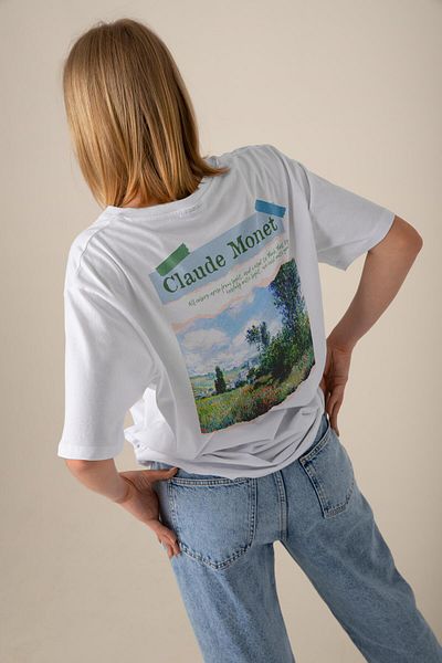 Buka Shops Impressionist Landscape - Claude Monet Art Series Oversize T-Shirt