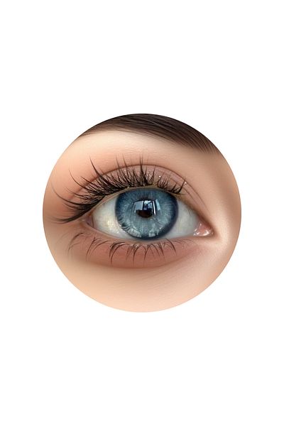 OEM Blue Colored Contact Lenses, Semporna, 365 Wears, Cosmetic, No Diopters