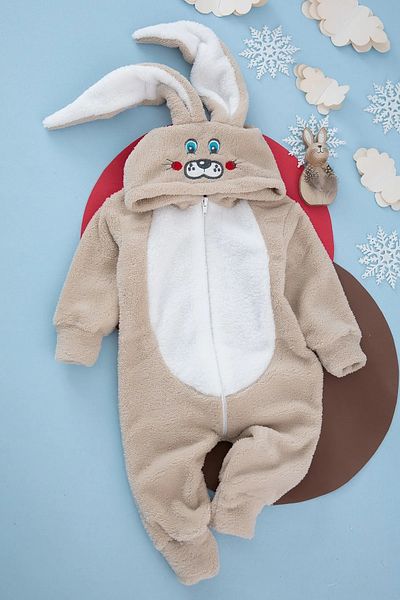 VaVbaby Welsoft Unisex Zippered Plush Winter Baby Sleeping Bag Children's Jumpsuit Children's Costume