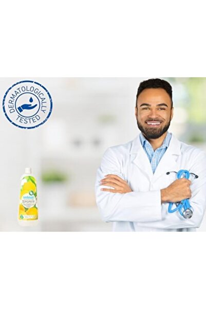 Sodasan 100% Natural Dish Liquid Lemon And Lime 1L – Certified Organic, Plant-Based Grease Cutter,