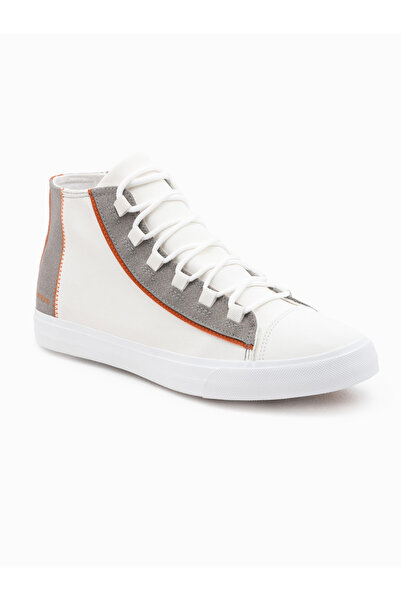 OMBRE Herren Sneaker Schuhe mit Kontrastelementen - weiß V1 OM-FOTH-0140