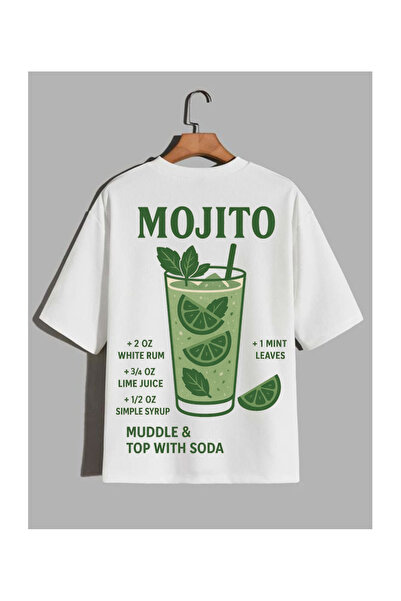 Sebesta Fashion تي شيرت قطني مطبوع موهيتو للموسم الجديد من SEBESTA FASHİON