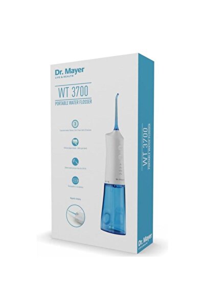 Dr. Mayer Irigator bucal Dr.Mayer WT3700, 2 Capete, 3 Moduri de curatare (Alb/Albastru)
