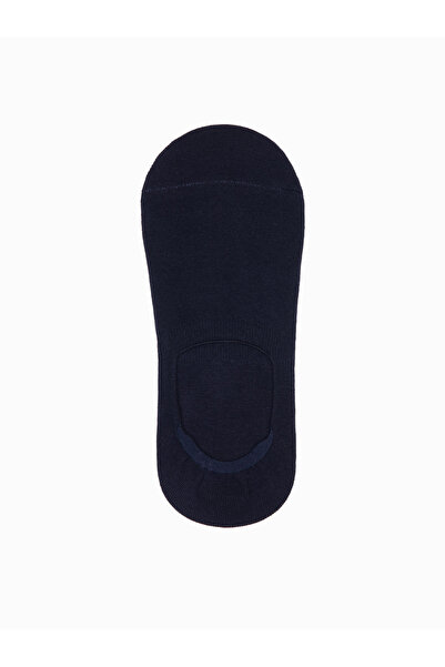 OMBRE Herren-Fußsocken 4er-Pack - Weiß und Marineblau OM-SOSS-0104 Einheitsgröße