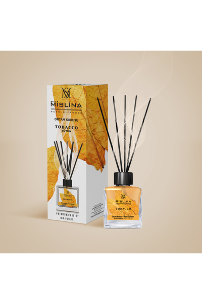 Mislina 3x Reed Diffuser Set – Sandalwood, Tobacco, Vanilla – Room Fragrance