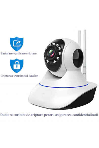 FOXMAG24 Surveillance camera RHJ, HD, Wi-Fi, Intercom, Night Vision, White,