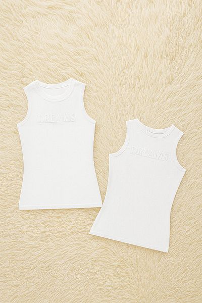 QKK Women's Modal Cotton Lycra Embossed Printed Camisole 2-Piece Undershirt Q6K6K5T0Ka