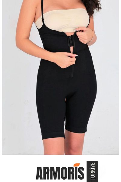 Armoris New Generation Women's Strap Tightening Firming Body Shaping Full Length Corset with Zipper