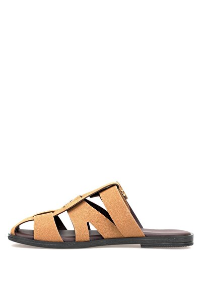 Ayakkabı Fuarı Elite Btss03 Women's Flat Slippers Camel