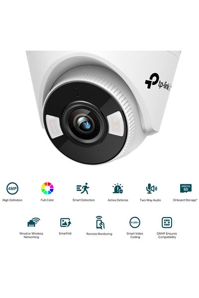 TP-LINK Camera VIGI C440-W, Turret, 4 mm, 4 MP, Wireless