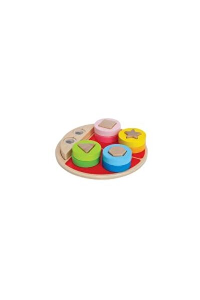 Hape Toys Jucarie din lemn - Gargarita cu forme geometrice (