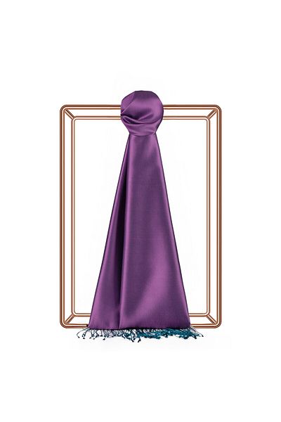 ipekevi Raspberry Double Sided Silk Shawl