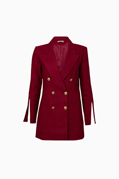 ALICE AND OLIVIA Campbell Slit Sleeve Tailored Blazer