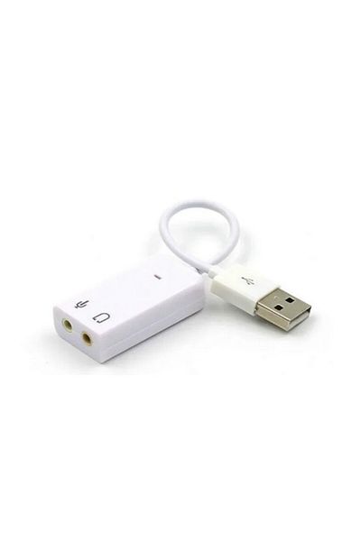 Monte Lua USB Wired Sound Card 7.1 Sound Inverter Converter with 3.5mm Jack Input,