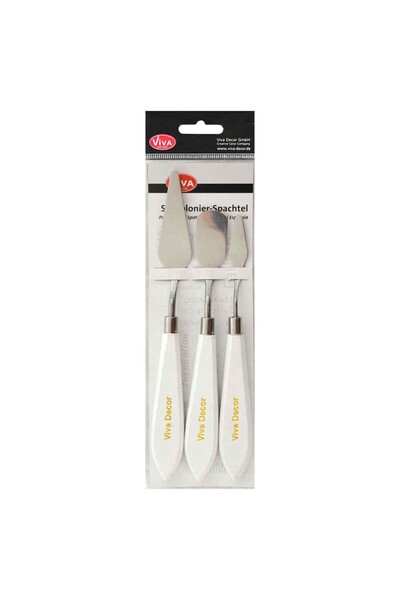 Viva Decor Set de 3 spatule (cuțite de paletă) pentru artă, VIVA DECOR