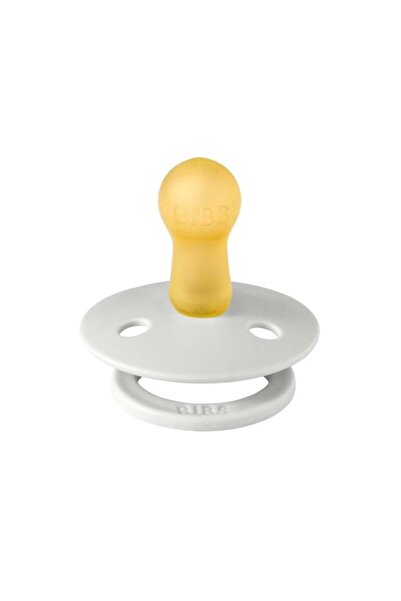 Bibs Suzetă din latex colorată pentru bebeluși, tetină rotundă, 6 luni+, albă