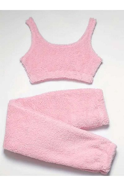 Es Sport Women's Plush Singlet and Tracksuit Set