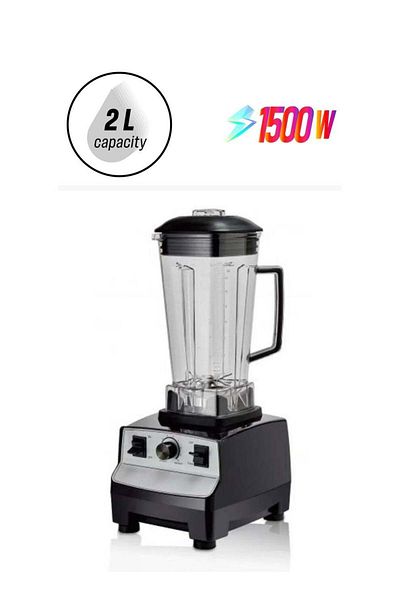 Generic Commercial Blender 2 L 1500 W Black/Grey/Clear