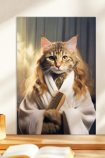 Zevahir Mobilya Dekorasyon 1 komad dobro održavanog mačka tematskog MDF stola...