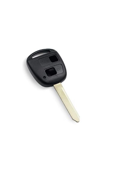 motor starter Car key shell, compatible with Toyota Yaris Corolla Rav4 Matrix Camry, 2 buttons, TOY47, black