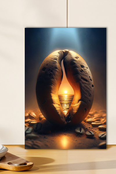 Zevahir Mobilya Dekorasyon 1 tablă din MDF cu aspect de lemn, tematică peisaj...