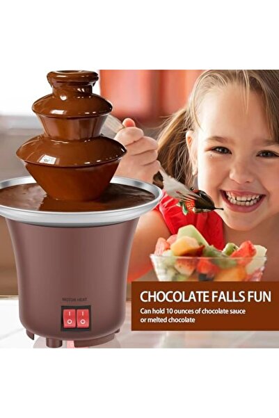 Generic Electric Chocolate Fountain Machine Hold 10oz Chocolate Fondue Fountain Stainless Steel Melting Mach