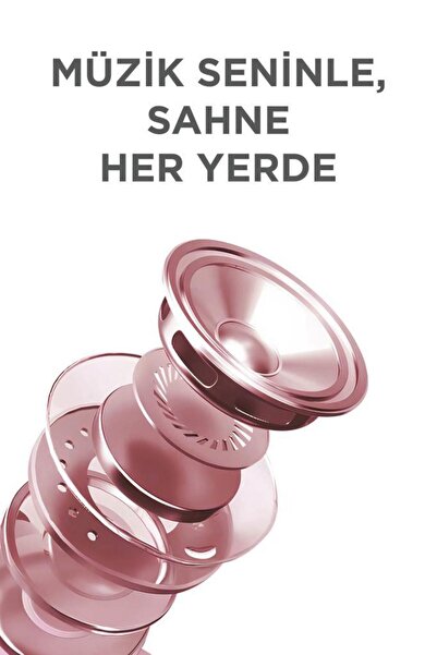 Torima KIDMIC-04 Pembe RGB Sevimli Figürlü Mikrofonlu Karaoke Bluetooth Hoparlör