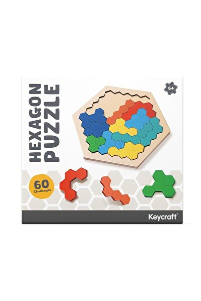 Keycraft Puzzle din lemn - Hexagon