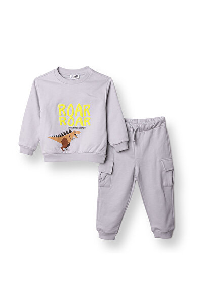 ebebek Hello Baby HelloBaby Erkek Bebek Eşofman Takım Bisiklet Yaka Uzun Kol